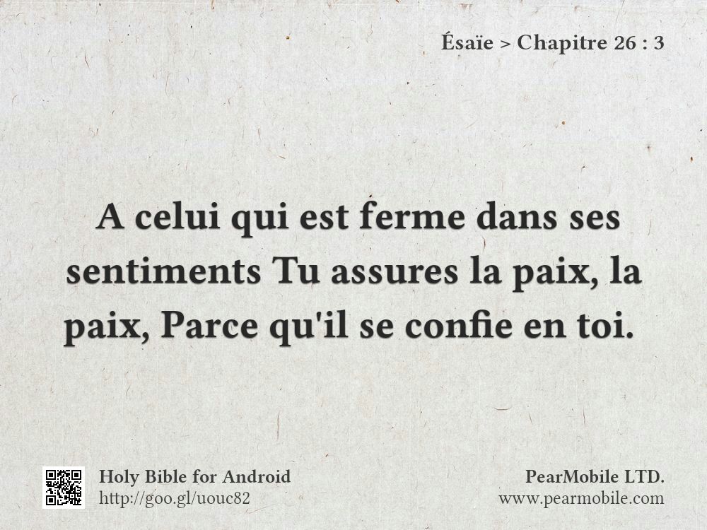 Ésaïe, Chapitre 26:3